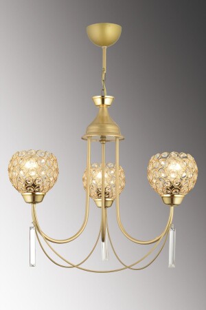 MNZ-Antique Poppy 3 قطع رأس أوبتيجون فاخرة رأس رأس كريستال الحجر SNSZ81110126 - SONSUZ AYDINLATMA&AVİZE