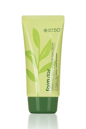MNZ-Anti-wrinkle و Anti-blemish مرطوبات الشمس مع الشاي الأخضر SPF 50+ Pa+++ YÇİ - Farmstay