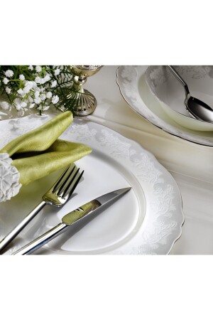 MNZ-Ar 33020 بريسيتج بورسلين 83 قطعة عشاء مجموعة 58YTK015106 - Aryıldız