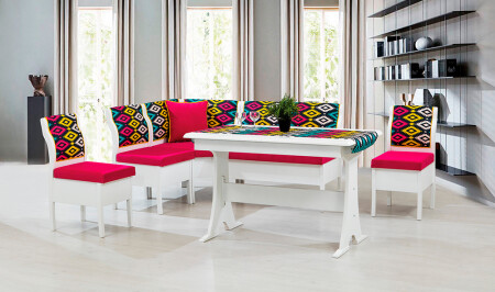 مجموعة زاوية المطبخ من MNZ-Aras - الوردي - Cadde Yıldız