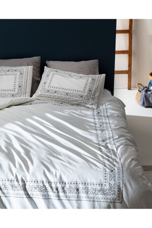 MNZ-Arber King Size Duvet Cover Set - رمادي 1KNTKC0406-8682116763486 - Madame Coco