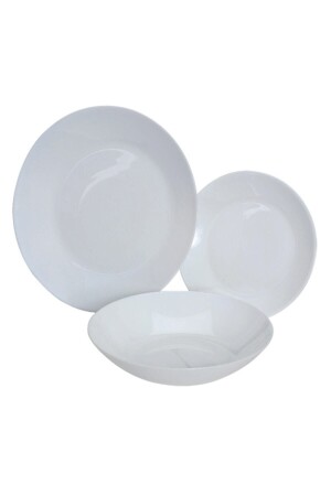 (MNZ-Arcopal Zelie White) عشاء 18 قطعة لـ 6 أشخاص - Luminarc