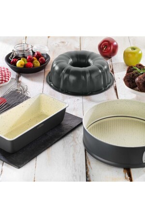 MNZ-Ariana 3-piece شديد كعكة قالب مجموعة 1S0018-23001-ROS01 - Schafer