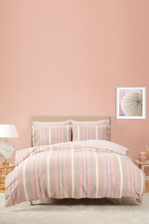 (MNZ-Arlo Terracotta Double Yarn) غطاء غطاء الملفات الملوثة المكونة من 200 - Karaca Home