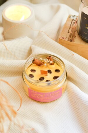 MNZ-Aromatherapy 100% فطري القهوة رائحة القرفة الفاصوليا القهوة شمعة تزيينية، شمعة رائحة 014 - Trend Mum