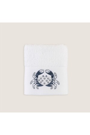 منشفة يد مصوّرة من MNZ-Aron 30x50 سم بيضاء CK212TEK008 - Chakra