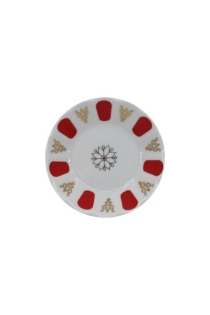 ماركة MNZ-Arow بورسلين مقهى أحمر أبيض نموذج 6 قطع طقم الشاي مقهى طقم الشاي نموذج 6 قطع طقم الشاي - Porland