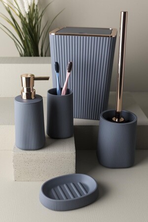 مجموعة حمام فاخرة من نوع MNZ-Arow Acrylic ، مجموعة حمام 5 قطع HMNV-TR2652-AR - HOMENIVA