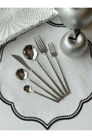 MNZ-Arow Milano Luxe 36 قطعة سكين ملعقة شوكة مجموعة 6 أشخاص Dc en-3541 P429ÇKB. 02952. 01 - DUBAİ