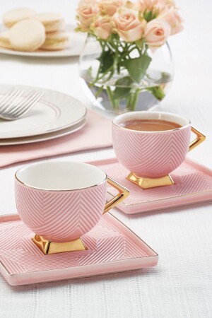 كوب قهوة MNZ-Art Deco Set لشخصين 80 مل - Karaca