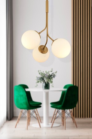 MNZ-Artel 3-piece قديم الكرة الشنابل مصباح العصبة الحديثة، المطبخ غرفة النوم غرفة المعيشة الشنابل 3756-03-FR - Apliqa