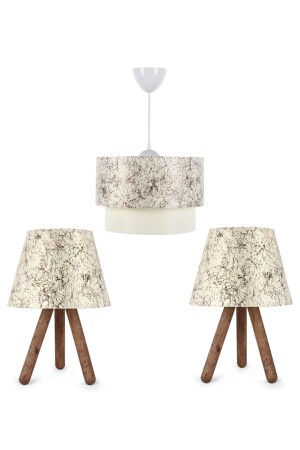 MNZ-Artgift 3 قطعة كعكة شمعة وشمس مجموعة زيتون فرع نمط الأنسجة 1071770 - HOMİNG