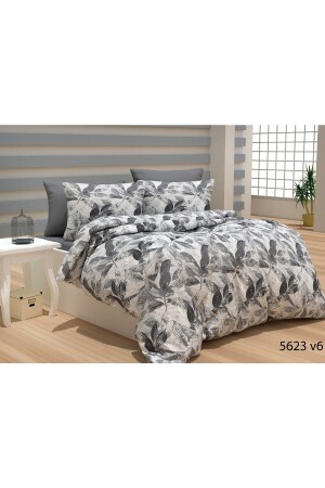 مجموعة غطاء غطاء MNZ-Asalet Ranforce Duvet Set للمضاعفة (بدون ورق) 456 - EVİMCE