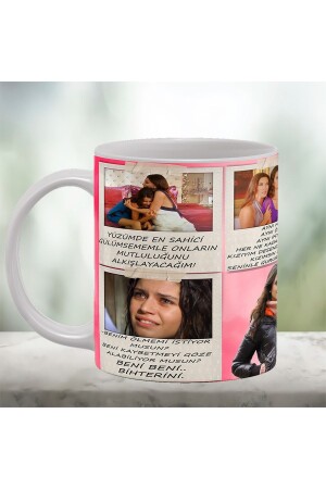 MNZ-Aşk-ı سلسلة ميمنو Bihter Ziyagil كلمات رمزية مطبوعة بروسلين كوب أسأل-memnu - remonz