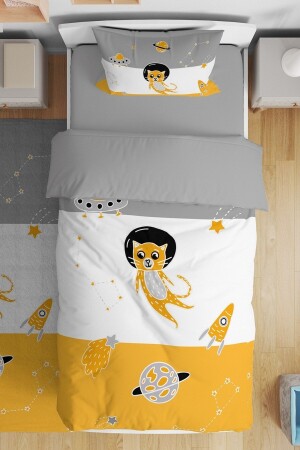 MNZ-Astronaut Cat نمط طفل واحد الأطفال غطاء غطاء مجموعة evnev00184 - Evpanya