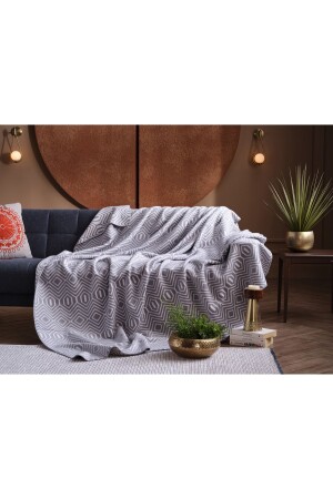 غطاء MNZ-Asude مزدوج - رمادي 2Q9BTTASDE0020004 - Doqu Home