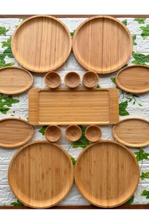 MNZ-Atbyhome Bambum 15 قطعة الإفطار المعدل لـ 4 أشخاص الإفطار في المنزل0280 - Bambum