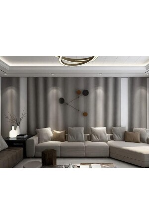 MNZ-ATC Anthracite Gray المزروعة مسبقاً في المكاتب المزينة للمنزل PVC غطاء لوحة ATCD UPHOLSTERY - Renkli Duvarlar
