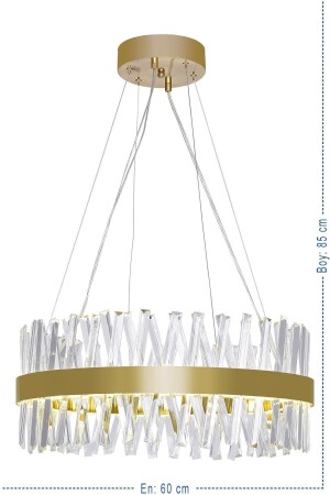 MNZ-Ateş 60 سم ذهب حجر حديث RGB أدت TYC00531614916 - Trendylight