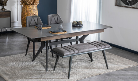 مجموعة طاولة الطعام MNZ-Athena - Cadde Yıldız