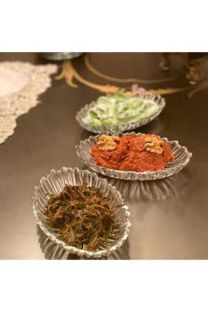 مجموعة طعام إفطار (MNZ-Aurora Snack Breakfast Set) - 6 قطع من طبق القارب الزجاجي - Paşabahçe