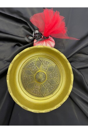 MNZ-Authentic Gaziantep Copper Bath Bowl Gold Color Gold Diameter Special Antique: 20 سم 0,9 مم مع صابون هدية TYC00695570096 - DMT COPPER HOME