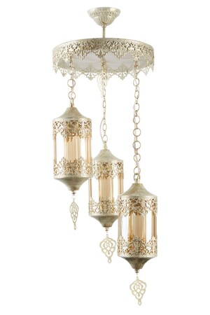MNZ-Authentic Patina 3-piece Chandelier UÇ309ARR - Uçar