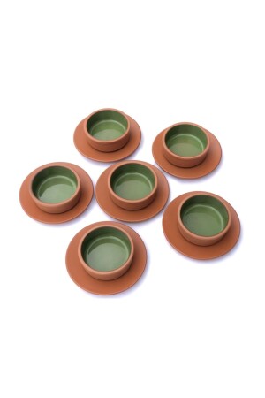 MNZ-Avanos حصة من الطين الملونة القصيرة بريز بودينغ اليوغورت حاوية طهي POR01 - Güray seramik