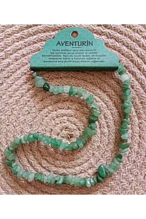 MNZ-Aventurine Stone Kırıktaş تصميم حزمة عنق الحجر الطبيعي - Devritarz