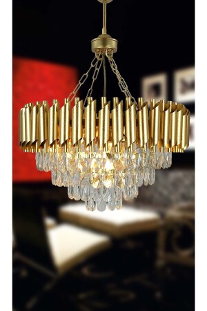 MNZ-Avizade زاميرا ذهبية 55 فخمة الشنابل مع حجر الكريستال 55KD - MATMAZEL AKSESUAR