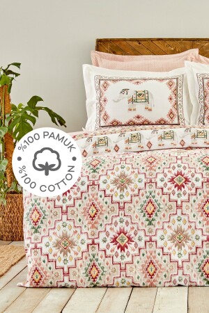 MNZ-Avonos الصفراء 100% القطن مزدوجة غطاء الغطاء مجموعة 200. 18. 01. 0641 - Karaca Home