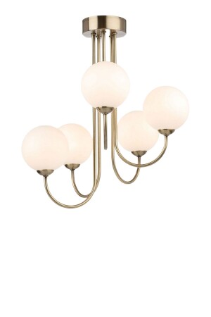 MNZ-Avz-pe03 E27x5 قديم مغلفة بالزجاج المعدني الكرة الزجاجية شمعة مع حامل المصباح AVZ-PE03 - Vinner