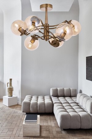 MNZ-AVZ-TR01 مصباح معدني متجهيز من الأقسام القديمة مع 6xe27 حامل مصباح AVZTR01 - Vinner