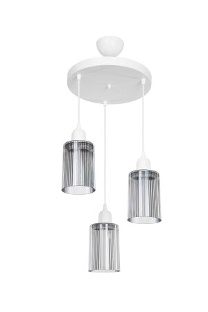 MNZ-Axel 3-piece شمعة أبيض مع زجاج نظري مدخن B-101261 - lumenistanbul