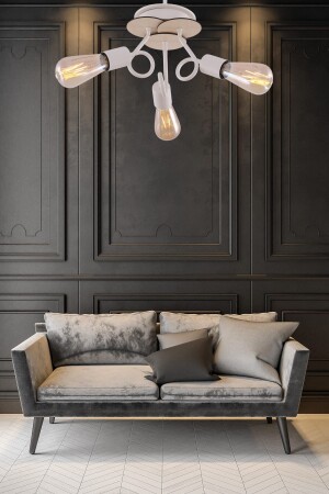 MNZ-Aydinç 3-piece White Maple Wood Candlelier 8680763942834 - Begüsa