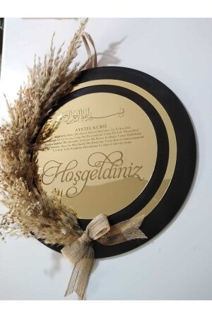 أزياء الباب الخشبية من MNZ-Ayetel Kürsi Plexi مرحباً بكم أزياء الباب المكتوب 23 سم قطر rzzk098uıjhıuo - Evsay
