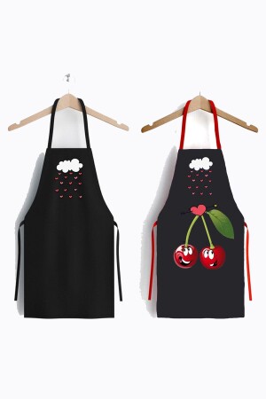 MNZ-Ays المنزل 2 قطعة حمراء الكرز المقاومة للصدأ مطبخ فرشة مجموعة Ayso0304 - AYSHOME