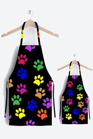 MNZ-Ays المنزل الأسود القطة الفخذ الأم والطفل المطبخ Apron AYSO329 - AYSHOME