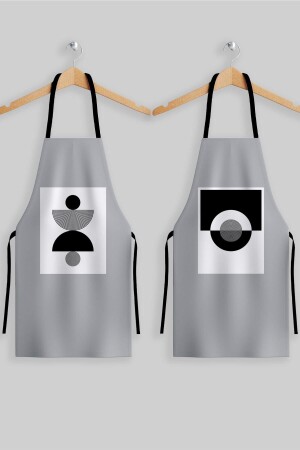 MNZ-Ays Home رمادي نمط تجريدي 2 قطع مطبخ فرشة - Ayshome