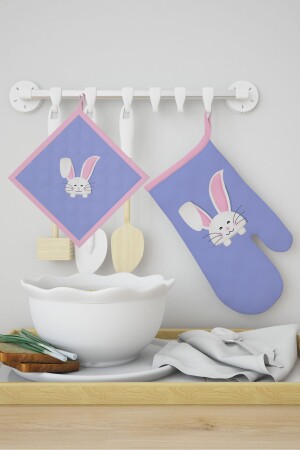 (MNZ-Ays) المنزلية القفازات (RABBIT PATTERN) - Ayshome