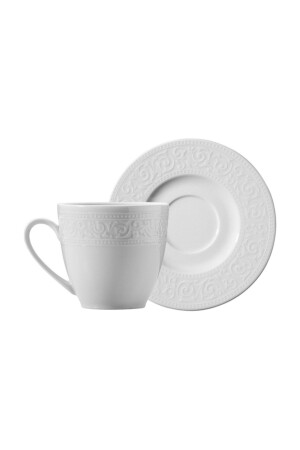 MNZ-Azalea 12 قطعة كوب قهوة كريم مجموعة 6 أشخاص ACL12KT00 - Kütahya Porselen