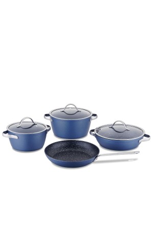 مجموعة من أدوات الطبخ من طراز MNZ-Azura 7 قطع 9080201A2891 - KORKMAZ