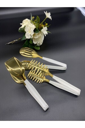 MNZ-B ذهب أبيض 3 قطع طنجات مجموعة - Brondoff