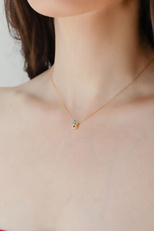 MNZ-B حرف ثلاثي الأبعاد مع 925 عينات فضية فضية امرأة عنق فضية MNMSB01 - Minamis Silver