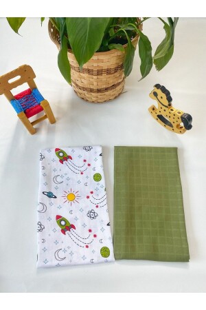 MNZ-Baby 2-piece 80x90 مسلين غطاء غطاء 100% القطن الطفل مسلين الأطفال مسلين غطاء Hmuslin01 - HOCCA