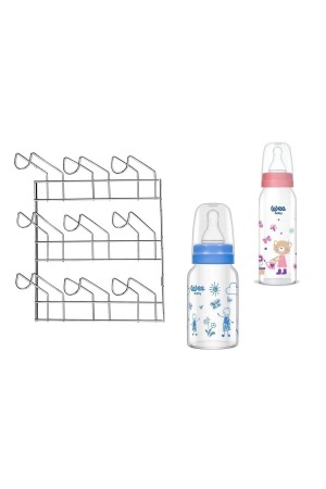 MNZ-Baby Bottle Dryer Hanger جدار مقاعد 19x12x24cm ZF192A - Bosphorus