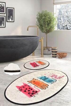 أطفال القطط (MNZ-Baby Cats) مجموعة من 2 حمامات حمام طوافيل 8682125926070 - Chilai Home