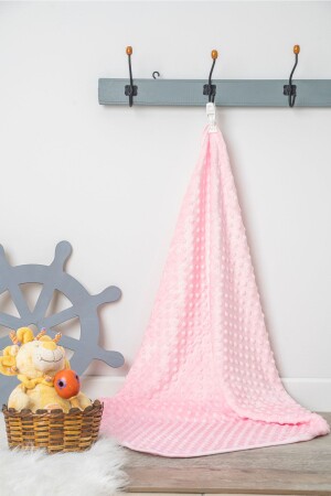 (MNZ-Baby Chickpea Blanket) (منزق زرقاء أبيض وردي (JHYUIRw89239 - NEU KIDS
