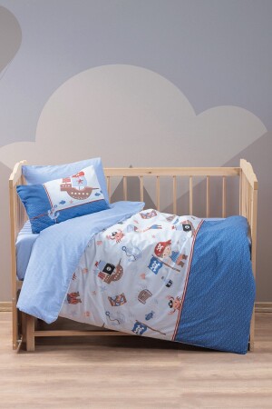 MNZ-Baby Duvet Cover Set كورسير أزرق 8680108063583 - Cotton Box