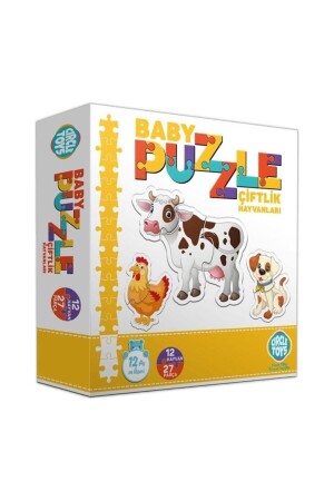 (MNZ-Baby Puzzle Farm) الحيوانات المزارعة 12 شهراً+ 27 قطعة dop8201899igo - Circle Toys
